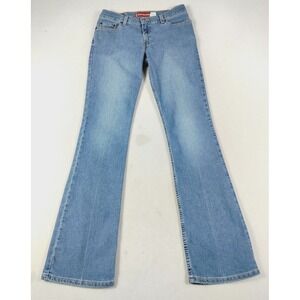Levis Superlow Stretch Bootcut Jeans Womens 30 Blue Low Rise Flared Y2K Bratz